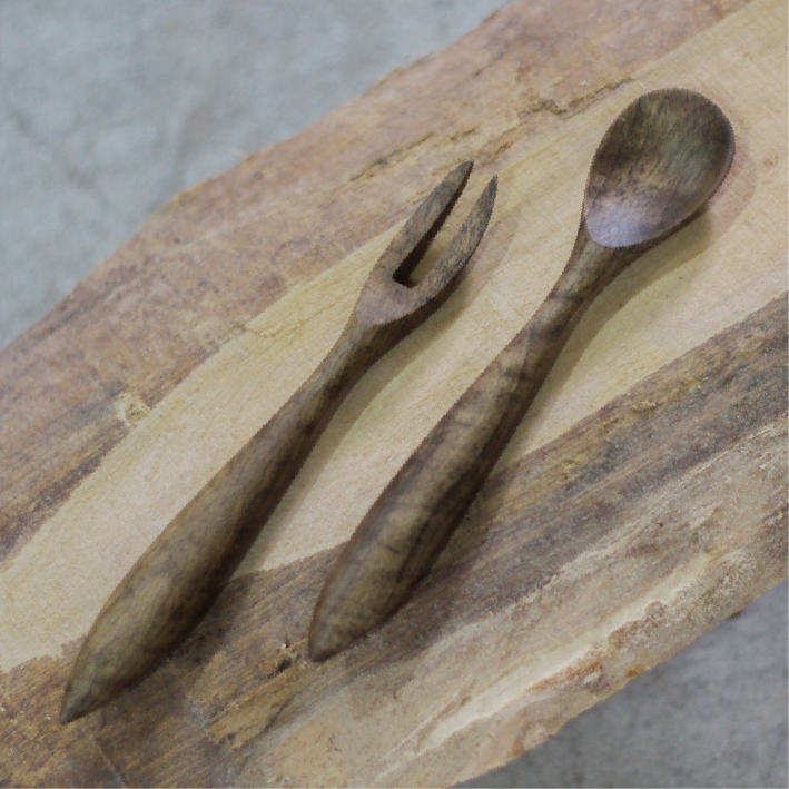 木のカトラリーセット