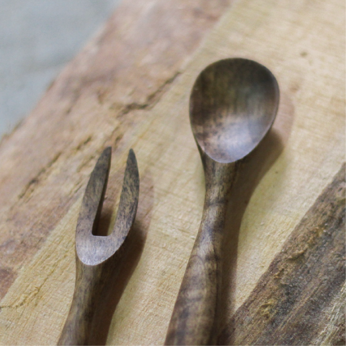 木のカトラリーセット