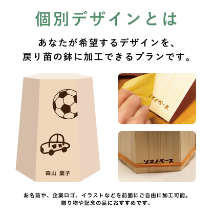 【25年秋発送開始】戻り苗 （個別デザイン）